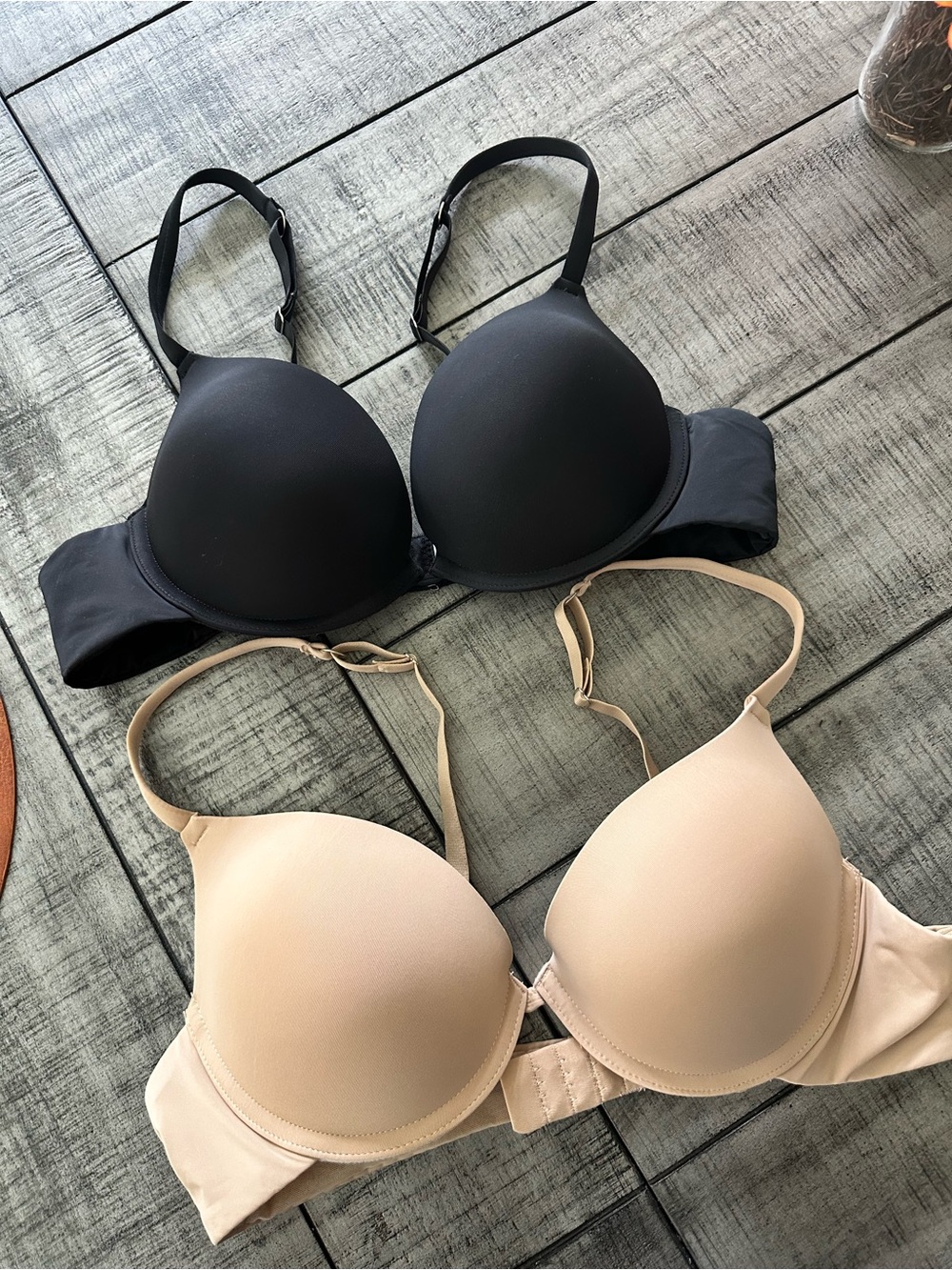 Everyday T-Shirt Bra - Black and Nude